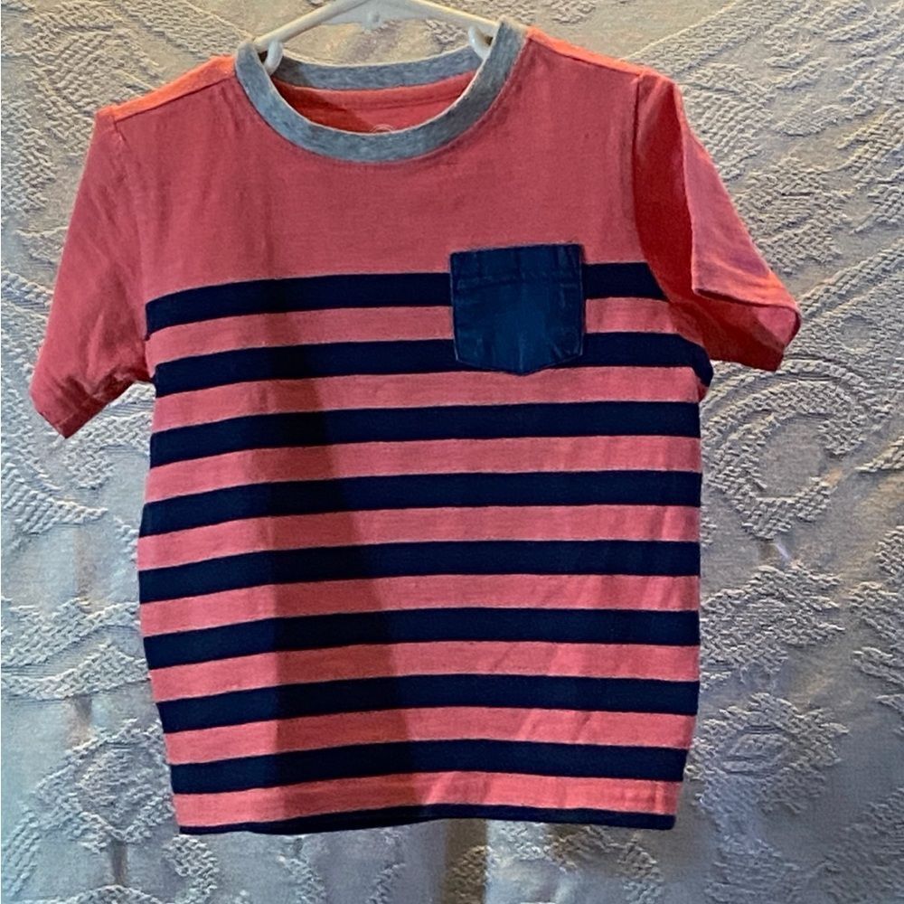 10/$50 Wonder Nation Pink and Navy Striped Kids Tee Size 5T/NP5